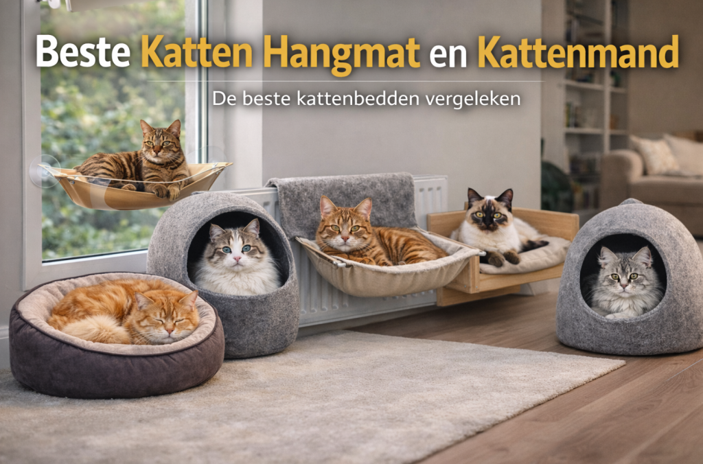 Beste katten hangmat en kattenmand (2026) – Comfortabele slaapplekken voor katten