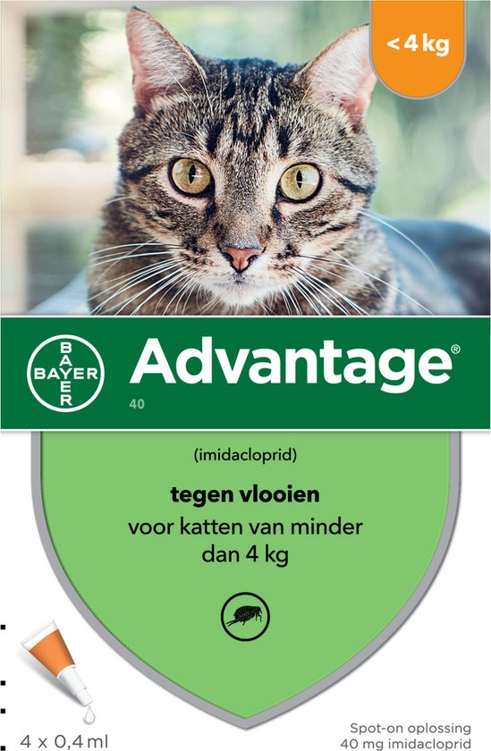Advantage 40 tegen vlooien