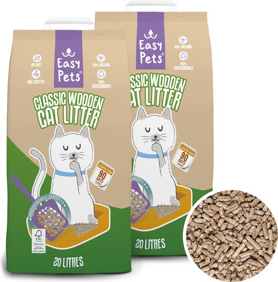 Easypets kattenbakvulling houtkorrel