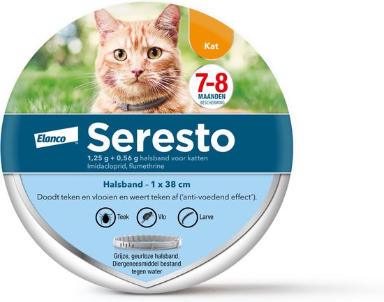 Seresto teken en vlooienband kat