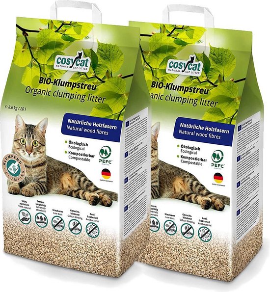 Cosycat biologische kattenbakvulling klontvormend