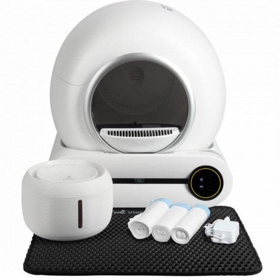 Viervoeter Fresh - Automatische Kattenbak – Zelfreinigend – incl Drinkfontein